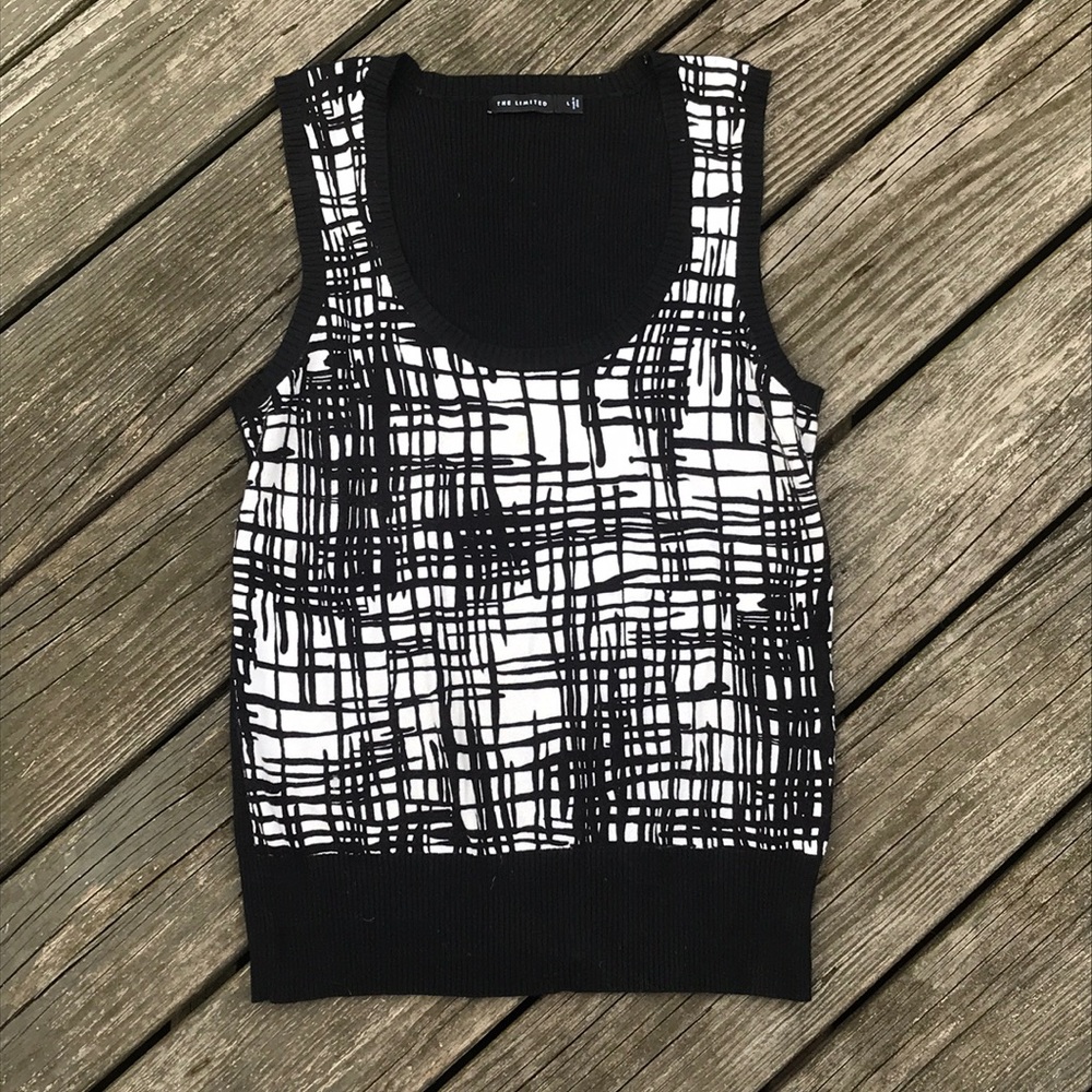 The Limited patterned sleeveless sweater top